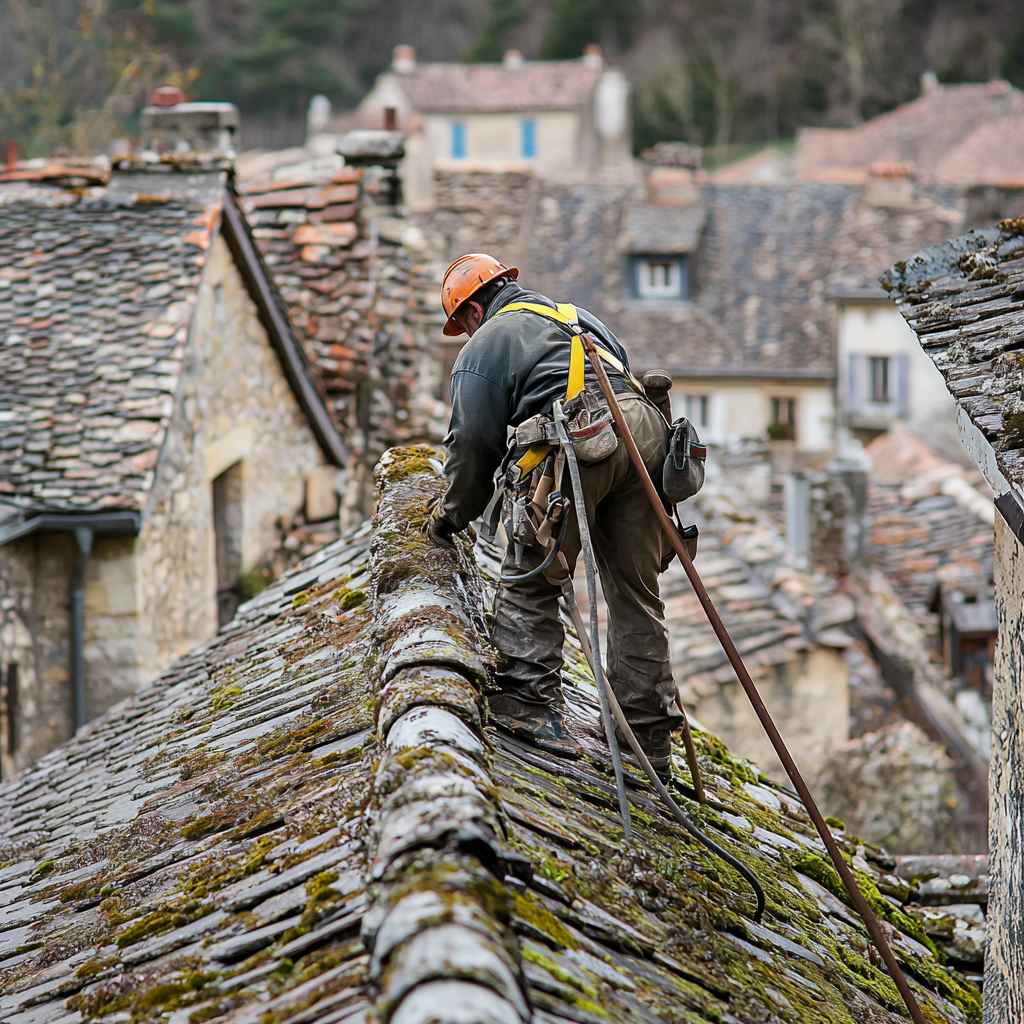 Waterproofing a flat roof by an experienced roofer